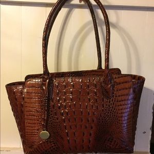 Brahmin Large Chestnut Brown Tote
